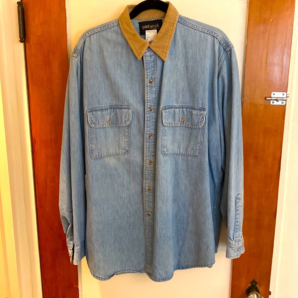 Denim button down jacket